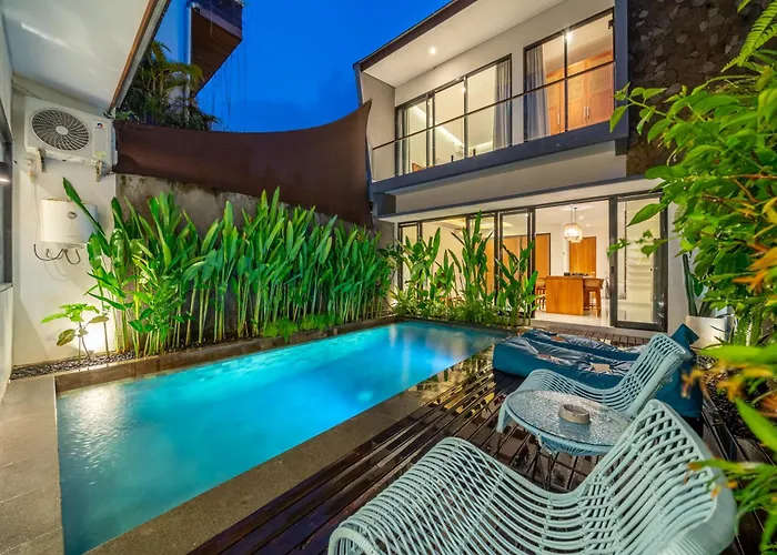 Vakantiehuis Lula 2br Canggu Private Pool & Rice Field Views *